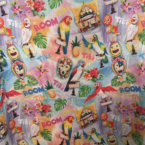 Disney’s Enchanted Tiki Room Themed Button Down Shirt - Picture 3 of 4